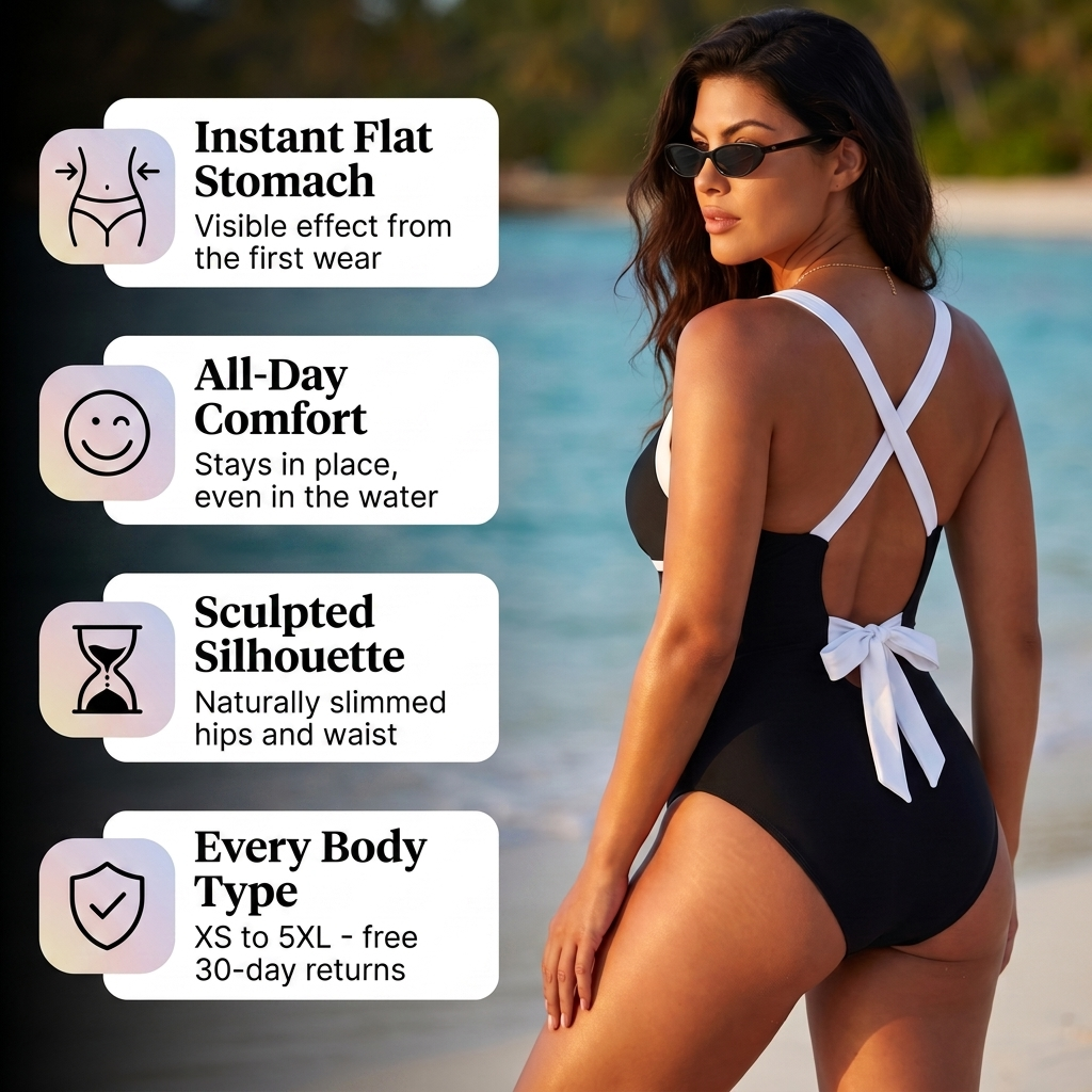 Ondine™ Maillot Ultra Gainant - Ventre Plat