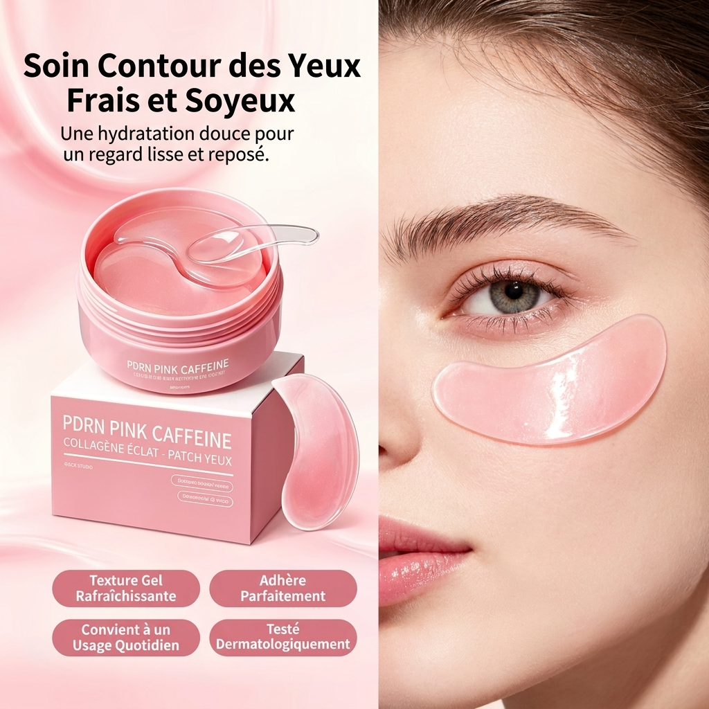 Patchs Hydrogel Anti-Cernes (60 pcs) - PDRN, Caféine, Collagène